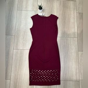 NWT SIZE LARGE PARTY DRESS MAROON EXCELLENT CONDITION!